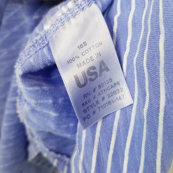 Fresh Produce Sz SM Lavender Striped T. Shirt - Picture 5 of 9